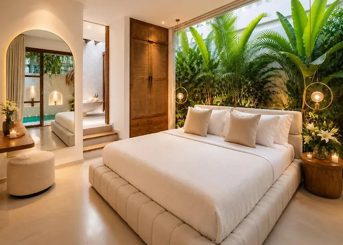 Villa Coco 1br Private Pool In Pererenan With Skylight Bathtub *